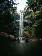 Aerial View of Waterfall in El Valle de Antón – Panama Nature in 4K