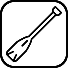Canoe Paddle Icon Style