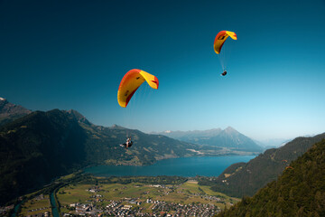 Paragliding in The Swiss Alps