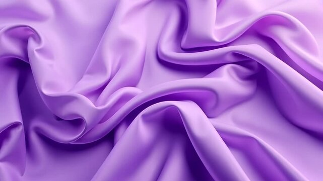 Romantic periwinkle fabric with flowing drapes and soft shadows