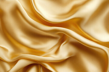 Obraz premium Elegant Flowing Golden Waves with Glowing Particles on a Dark Background, Abstract Futuristic Texture and Luxury Artistic Design