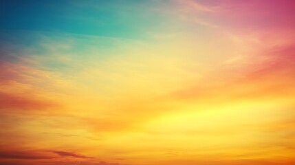 Fototapeta premium Vibrant Sunset Sky Colorful Cloudscape Hues