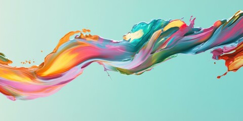 Vibrant abstract paint splash suitable for art projects, advertising, and creative designs.