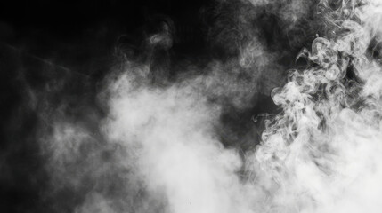 smoke on black background