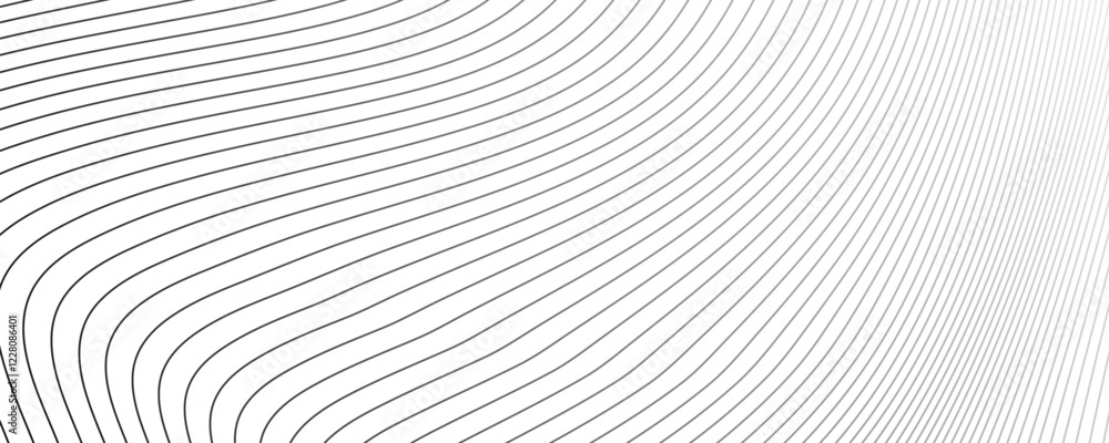 Aufkleber smooth flowing wave gradient dots background