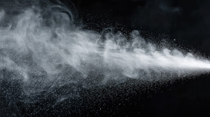 smoke on black background