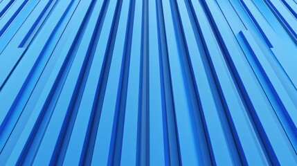 Obraz premium Abstract blue parallel lines converging to a vanishing point.