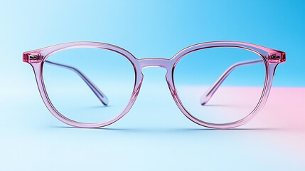 Eyeglasses Displayed Against a Vibrant Backdrop Highlighting Health Risks Associated With PFAS Exposure