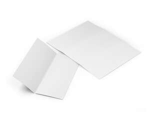 An image of a Trifold Brochure isolated on a white background