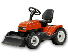 Heavy-Duty Riding Lawn Mower for Professional Landscaping and Home Grass Maintenance Isolated on Transparent Background 5