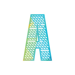 Letter A Modern Abstract Logo Design Vector Illustration