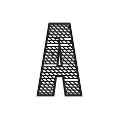 Letter A Modern Abstract Logo Design Vector Illustration