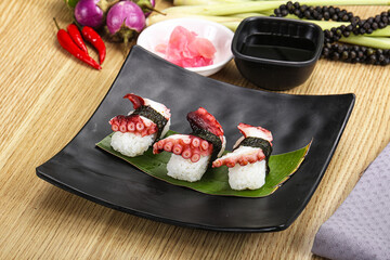 Japanese cuisine - sushi with octopus