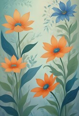 digital floral wallpaper background