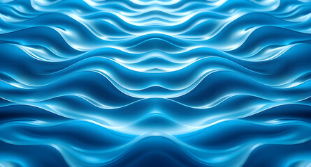 Obraz premium Blue waves texture, vibrant shades of blue, Artistic background with abstract blue waves