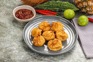 Tibetian cuisine - Momo stuffed dumplings