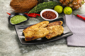Indian chiken kebab minced meat