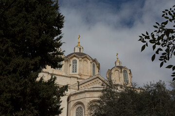 Obraz premium Trinity Cathedral is a holy place for Christians in Jerusalem
