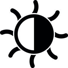 Editable set of color sun, brightness, light icons. Containing sun, brightness, brightness adjustment, light, eclipse, colored icons and more. Vector illustration