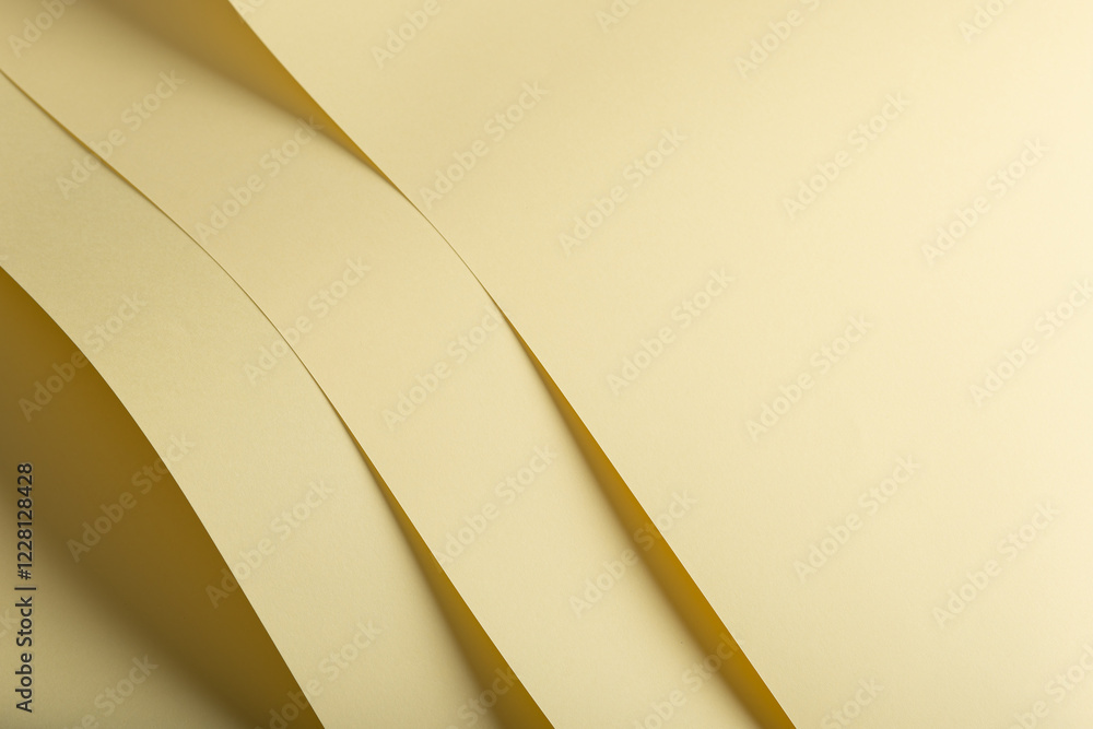 Poster pale yellow paper background with a smooth matte surface and soft pastel tones. gentle and refined, 