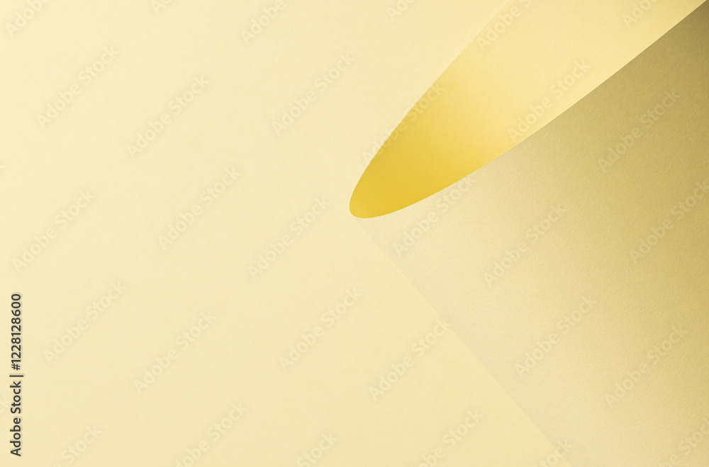 Aufkleber pale yellow paper background with a smooth matte surface and soft pastel tones. gentle and refined, 