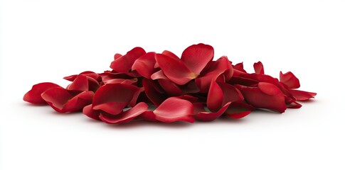 Falling rose petals act as nature's confetti, their isolated flight creating a stunning floral background suitable for card designs