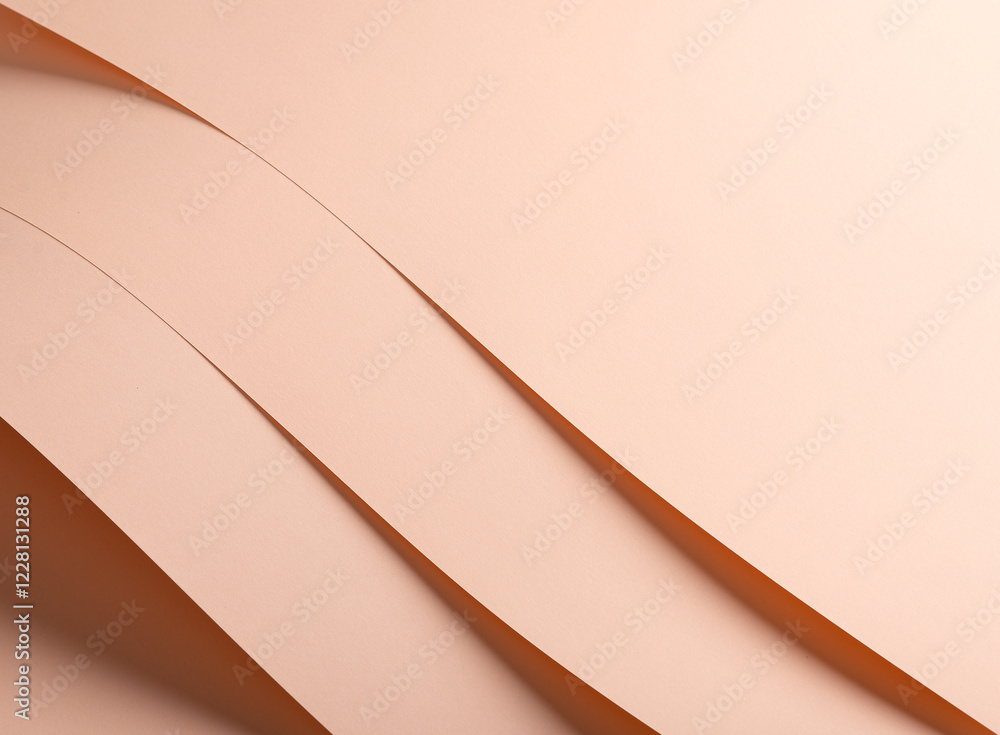 Aufkleber Soft pink and peach paper background with a smooth and delicate texture. The refined matte finish adds a touch of elegance and sophistication, making it ideal for luxury and artistic compositions. Its