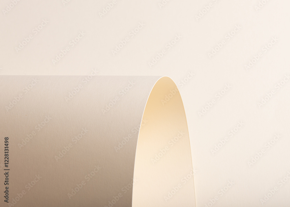 Aufkleber beige paper background with a smooth, curved texture and a warm, graceful appearance. featuring a re