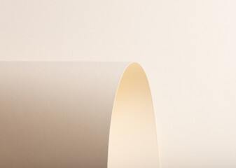 Beige paper background with a smooth, curved texture and a warm, graceful appearance. Featuring a...
