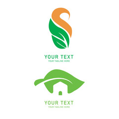 Fototapeta premium Eco-Friendly Logo Templates - Nature, Green, Leaf, Home, Environment, Vector Logos