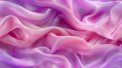 Obraz premium Elegant smooth pink and purple silk fabric with gentle waves and folds creating soft luxurious texture, perfect for fashion, wedding or beauty background design.