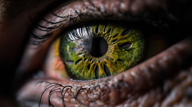  Superzoom Hyperrealistic Eye Close-Up