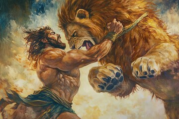 Hercules and the Nemean Lion, Generative AI