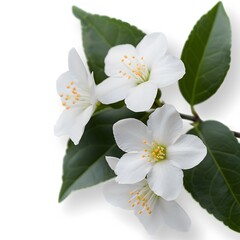 White jasmine blossoms, studio shot, isolated, floral design
