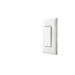 two light switch trun off two and one trunon on white wall