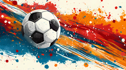 colored background animation with football theme