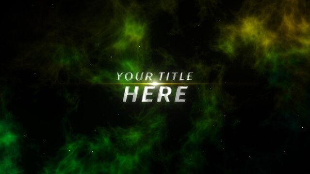 Modern Lens Flare Epic Space Title Intro