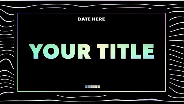 Modern Clean Gradient Animated Intro Title