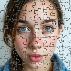 Teenage Identity Depicted as a Puzzle Construction