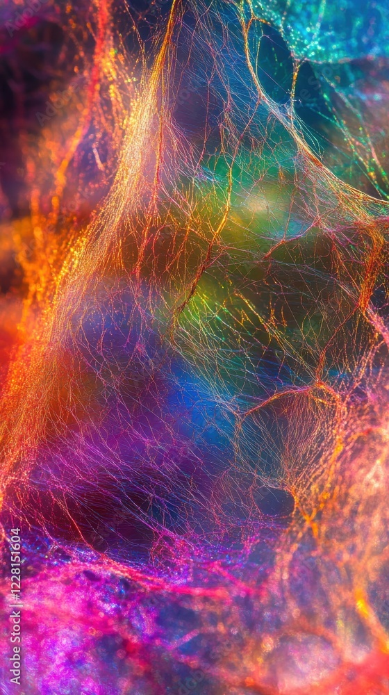 Poster colorful abstract patterns with vibrant hues and intricate textures create a captivating visual expe