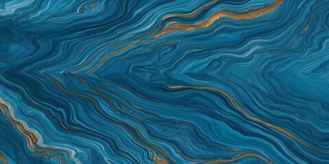 Abstract blue and gold marble texture design