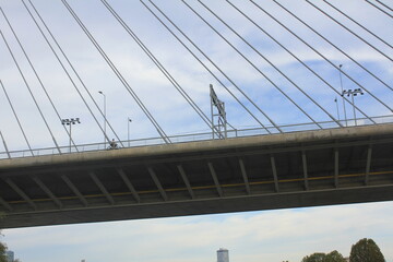 Obraz premium Ada bridge Belgrade