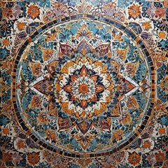 Obraz premium Bohemian Moroccan Mosaic Intricate colorful