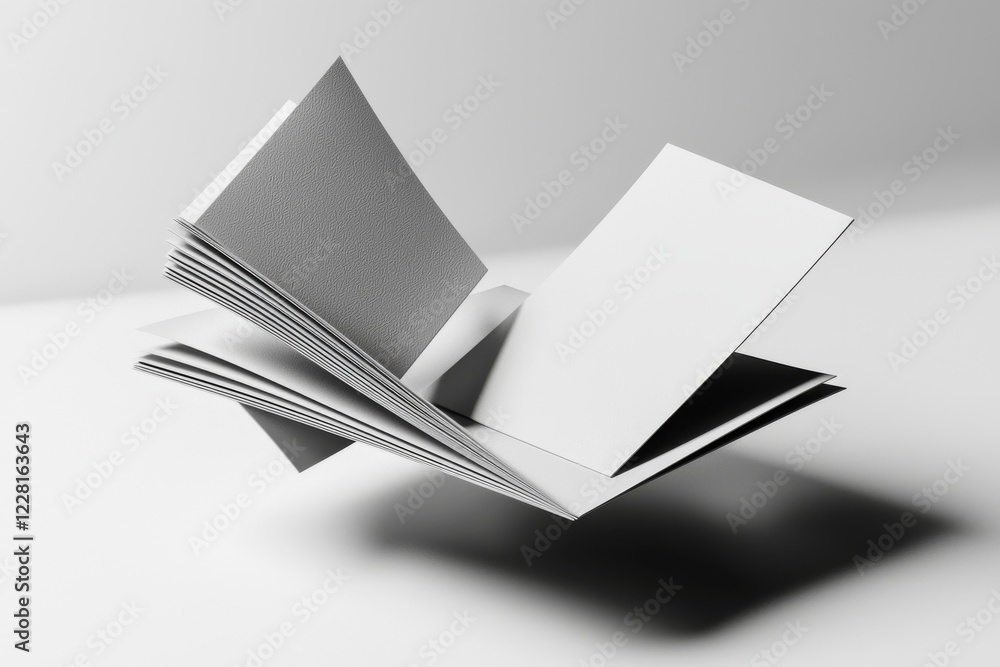 Poster white card mockup template featuring a clipping path, designed for presentation and branding use in 