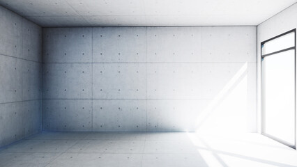 empty interior room shadow wall space background mock up architecture sunlight.