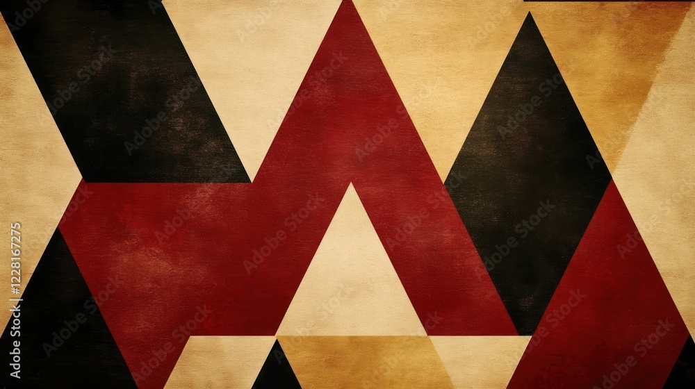 Aufkleber Abstract Geometric Triangular Pattern Design