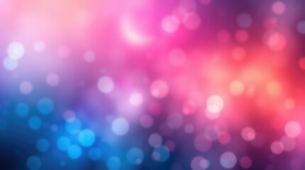 Fototapeta premium Abstract blurred bokeh lights in pink and blue gradient