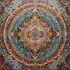 Obraz premium Bohemian Moroccan Mosaic Intricate colorful