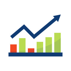 up trend graph with arrow
