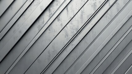 Obraz premium Abstract diagonal lines of grey metallic texture.